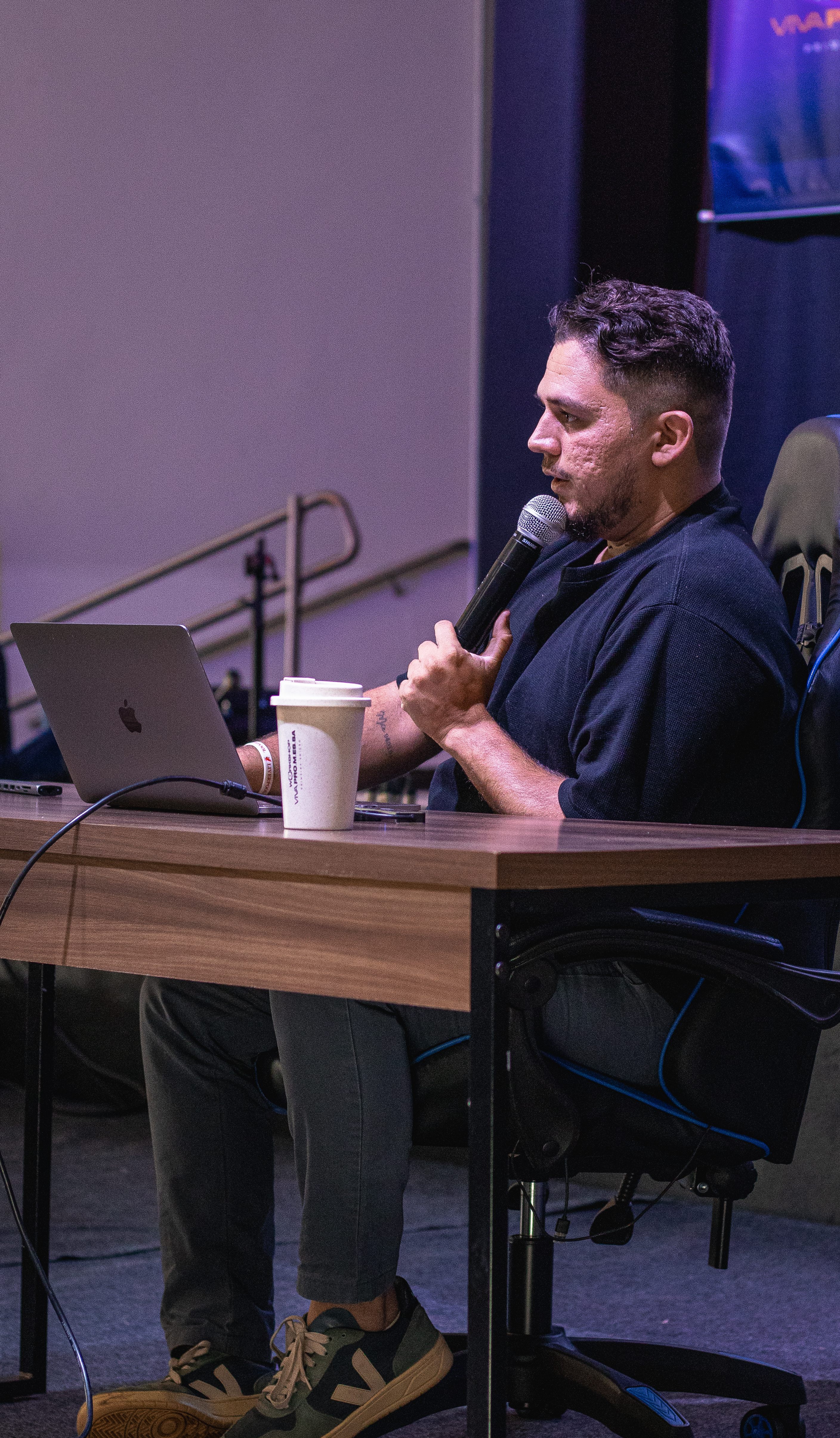 Natan Torres produzindo conteúdo
